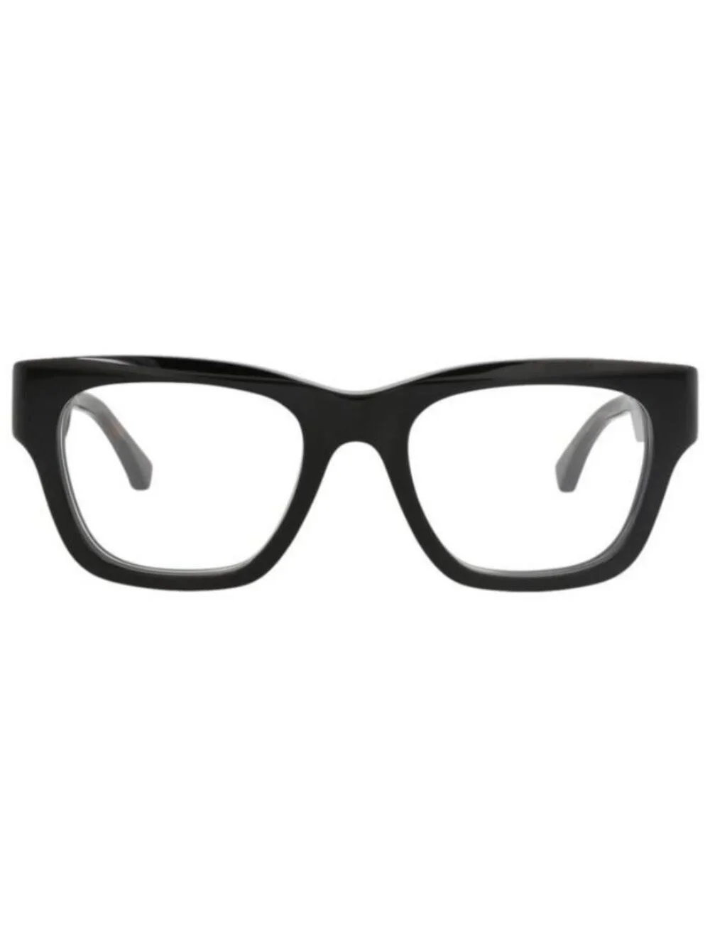 New Gucci Mens Square/Rectangle Black Havana Transparent Fashion Designer Eyegla